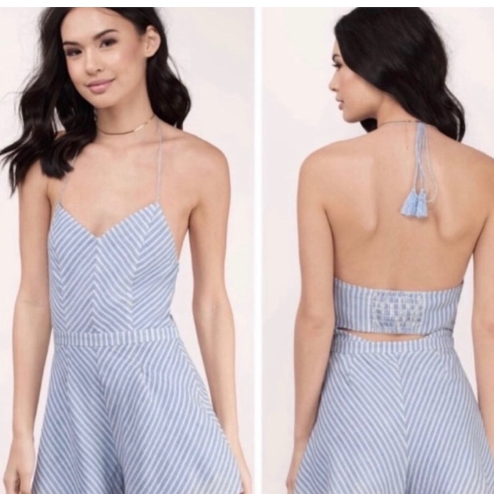 The Jetset Diaries Wide Leg Stripe Jumpsuit